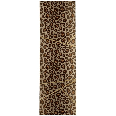 

Geo Cheetah Brown Kitchen Mat by Kavka Designs