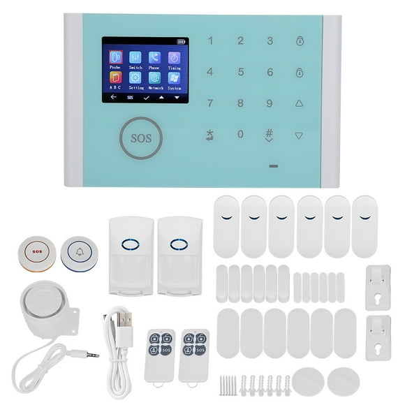 Wifi+GSM+GPRS Type Intelligent Home Security System Burglar Alarm DIY Wireless Kit for House Office Apartment