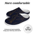 thumbnail image 6 of Yiaed Copper-Gold Gloss Outline Flower Print Slippers Fuzzy Warm Cozy Slippers Non Slip House Slippers For Indoor Outdoor Slippers House Slippers-39/40, 6 of 7