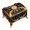 Golden blue, variant on Ornate Alloy Storage Box Intricate Floral Pattern And Rhinestones