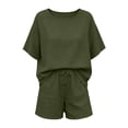 thumbnail image 7 of Summer Women's Casual Suit Tops And Shorts Fashion Two-Piece Set, 7 of 7