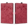 thumbnail image 2 of FJLBDE Case for Kindle Scribe 10.2 inch 2022 and 2024 with Stand, Card Slot, Auto Wake/Sleep, Embossed Cat PU Leather Cover, Red, 2 of 7