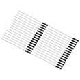 thumbnail image 1 of Recargas de tinta de bolígrafo Uxcell de 1 mm, 30 piezas, recarga de bolígrafo de punta media, metal compatible, reemplazo para escritura en oficina, negro, 1 of 6