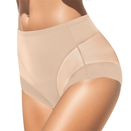 Fulorrnie Underwear for Women Plus Size Seamless Comfort High Waisted Panty Stretchable Panties  Beige  12