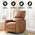 thumbnail image 4 of WhizWax Recliner and Swivel Glider Rocking Chair, brown, 4 of 8
