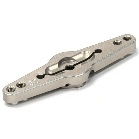 Double Sided Servo - Integy RC Toy Model Hop-ups C24488SILVER Billet Machined Double Sided Servo Horn 23T for KO & JR Servo (r=20, 24mm Holes)