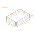 thumbnail image 6 of New Age Garden® 2x4 ECOFLEX Garden Bed, Walnut, 6 of 7
