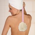 thumbnail image 2 of Unique Bargains 1pc Long Handle Double Sided Bath Brush Back Scrubber Pink, 2 of 6