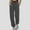 Dark Gray, variant on Plus Size Pants Fall/winter Solid Color Plus Size High-waisted Sports Casual Pant Belt Pocket Pants Sweatpants Womens