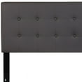 thumbnail image 6 of EMMA + OLIVER Contemporary Tufted Vinyl Headboard, Queen, Gray, 6 of 9