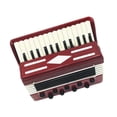 thumbnail image 1 of Esquirla DOLLHOUSE MINIATURE Wooden Accordion Musical Instrument Accessory 1/12 Scale, 1 of 8