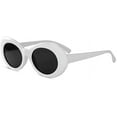 thumbnail image 1 of Lunettes de Soleil Style Kurt Cobain Cool Nirvana, Blanc, 1 of 2