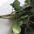 thumbnail image 2 of Rosas artificiales Jasion, ramo de 10 cabezas de seda, color blanco, 2 of 7