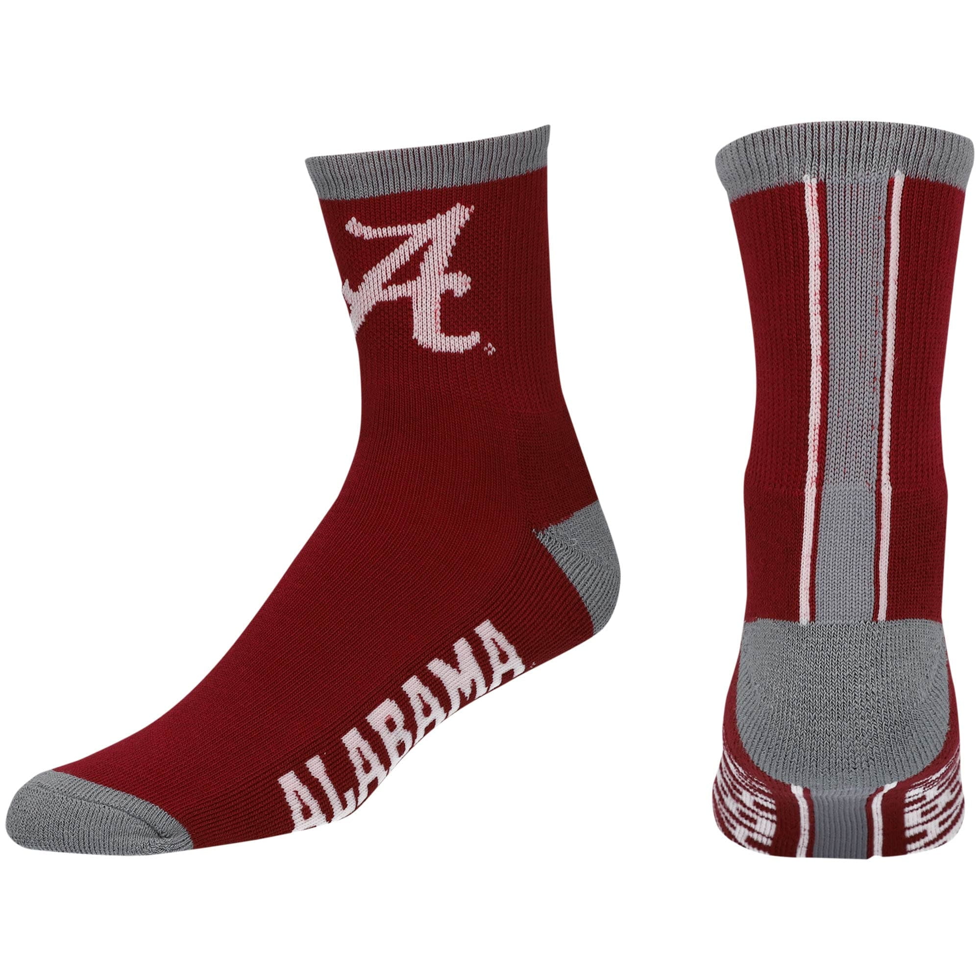 For Bare Feet Alabama Crimson Tide NCAA Striped Sleep Soft Socks 