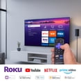 thumbnail image 3 of Daewoo  Smart TV 40 pulgadas  Full HD QLED  Frameless  Roku TV  WiFi  2 HDMI 1 USB AV  Netflix YouTube Prime Video  Modelo DAW40QRF, 3 of 8