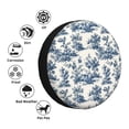 thumbnail image 4 of Honeii Vintage Floral 1 Print Tire Covers, Waterproof Anti-UV Sun Snow Rain Tire Covers for Trailers, RV, Camper, SUV, Truck-15 inch, 4 of 6