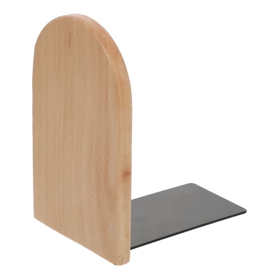 CCOCC Desktop Bookends Wooden Bookends for Shelves-Heavy Duty Decorative Stoppers for Home and Office(5.12X4.33X3.15Inches)