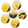 thumbnail image 2 of New Gold Coin Metal Set Mewtwo Pikachu Anime Card Pikachu Commemorative Medallion Collectible Pokeball Christmas Gift, 2 of 5