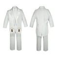 thumbnail image 3 of New Born Baby Boy Teen Christening Formal White Tail Suit Silver Virgin Mary Guadalupe Maria On Stole SM-20, 3 of 4