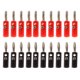 thumbnail image 1 of Conector De de sonido Pares Conectores Banana De 4 Mm color rojo negro kusrkot Enchufe banana de altavoz de audio, 1 of 7