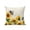 Yellow Beige, variant on Outdoor Pillows Waterproof, Sunflower Leaves Bedding Throw Pillows with Insert for Couch Sofa Bed, Bee Spring Retro Farmhouse 18x18 Inch Pillowcases Decorative Camping Patio Pillow Set of 1
