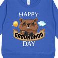 thumbnail image 3 of Inktastic Happy Groundhog Day Cute Toddler Sweatshirt, 3 of 4
