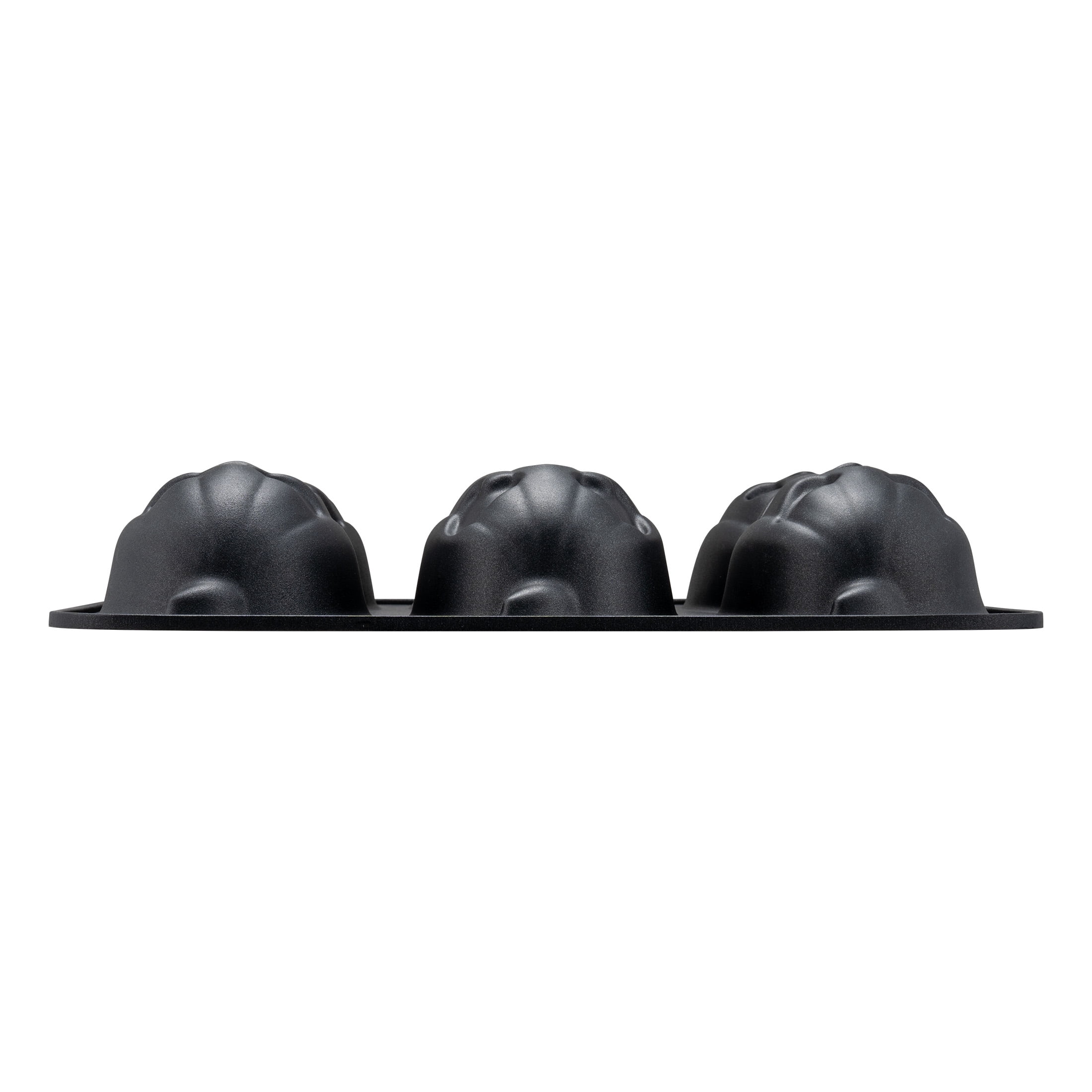(2 pack) Way to Celebrate, Pumpkin Cast Aluminum 6-Cavity Baking Pan, Black
