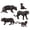 Style1, variant on GJX Black Panther Model Toy,Realistic Panther Design Black Panther Figurine,Long-lasting Eco-Friendly Material Intricate Animal Feature Details Black Panther Toy Model,Style3
