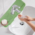 thumbnail image 4 of Fmxomd 17" Longer Faucet Mat for Kitchen Sink [5°Slope Fast Self-draining]Bathroom Kitchen Sink Splash Guard Silicone Sink Faucet Mat Kitchen Sink Area Tidy Splash Faucet Guard Draining Mat, 4 of 9