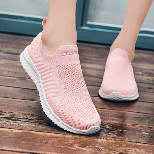 eczipvz Chaussures de Course pour Femmes Espadrilles en Toile Confortables à Enfiler Légères avec Élastique