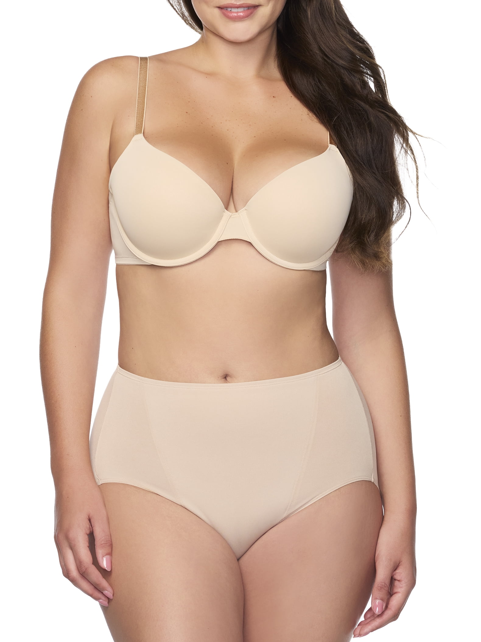 Cupid Women's 2-Pack Modern Light Shaping Briefs, Sizes S-2XL
