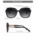 thumbnail image 5 of KALIYADI Women's Oversized Sunglasses Retro Polarized Sun Glasses with UV Protection for Women（2 Pack), 5 of 8