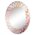 thumbnail image 2 of DESIGN ART Designart "Pink and Gold Enchanted Spills VI" Abstract Modern Wall Mirror 24in.x36in., 2 of 4