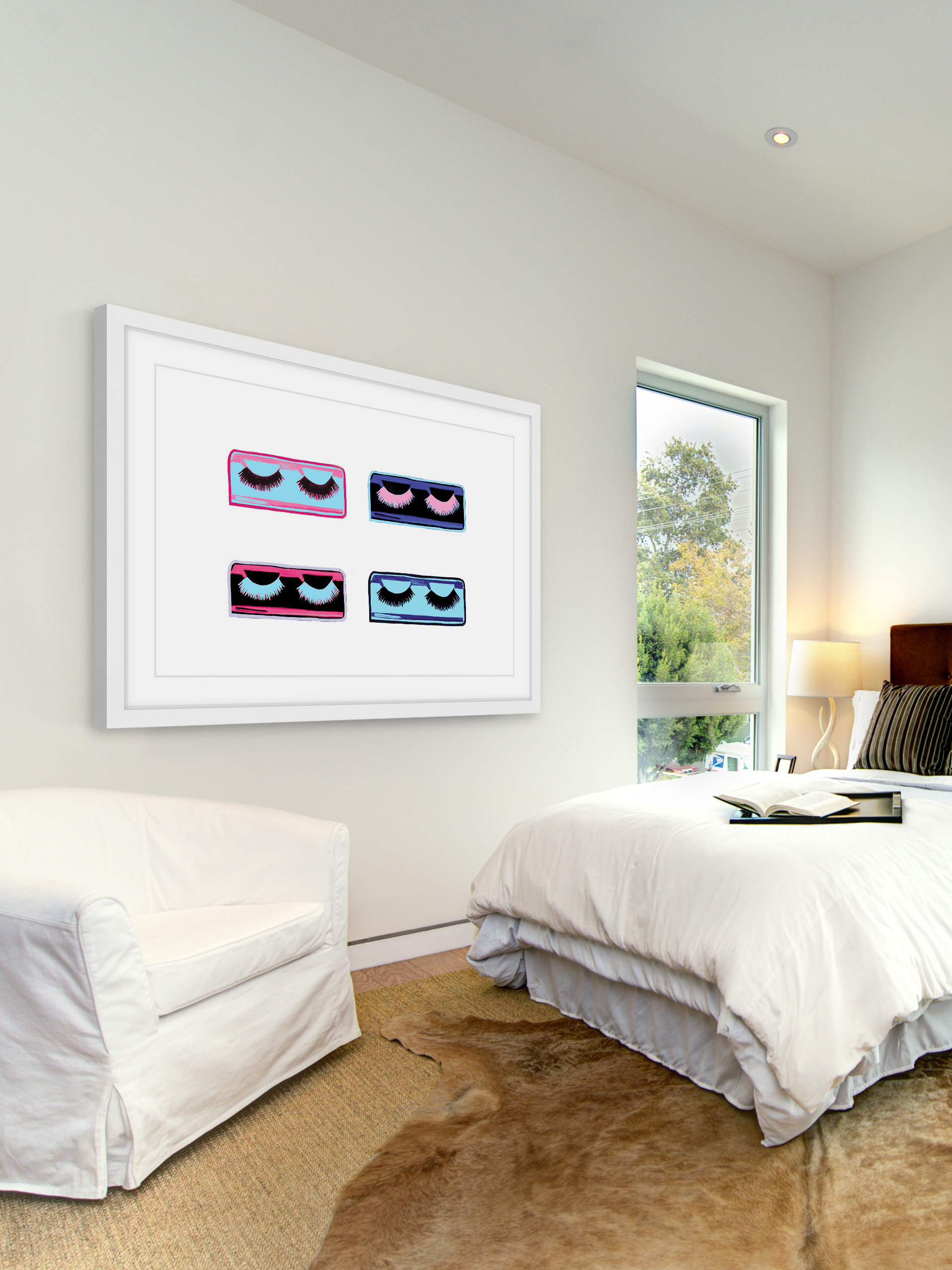 "Boxed Lashes" Framed Painting Print