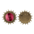 thumbnail image 1 of Vino tinto el dia de San Valentin te amo Pin de gancho de metal vintage con forma de sol Unbranded M, 1 of 3