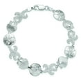 thumbnail image 3 of Million Charms 925 Sterling Silver Polished Starfish,Shell,Sand Dollar Bracelet, 3 of 3