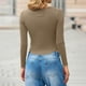 thumbnail image 5 of HongQid Long Sleeve Shirts Slim Fit for Women Trendy Casual Square Neck Tops Lightweight Tunic Sweaters, 5 of 8