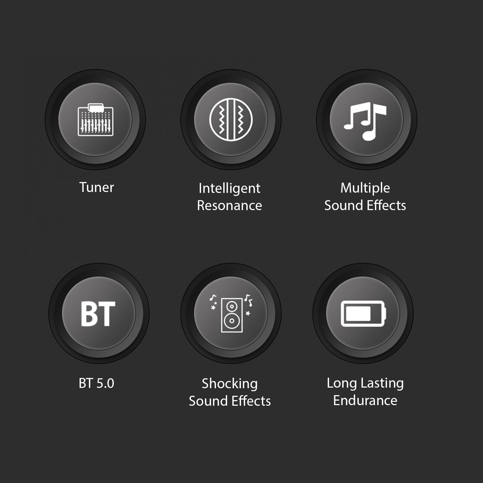 Guitar Pickup Classical Guitar Pickup Vibration Pickup BT Accompaniment Resonance Pickup 3-band EQ Equalizer Acoustic Wooden Guitar Instrument Accessories
