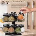thumbnail image 2 of Spice Rack Kamenstein Ellington, 16 tarros con tapones para levantar y verter, 2 of 7