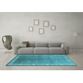 thumbnail image 3 of Ahgly Company Indoor Rectangle Oriental Light Blue Traditional Area Rugs, 7' x 9', 3 of 4