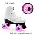 thumbnail image 2 of Roues de Patin à Roulettes Lumineuses Durables Roulements ABEC-9 Installés Roue Quadruple Lumineuse pour Patinage Intérieur Ou Extérieur Planche à Roulettes Longboard Accessoires 32 x 58 mm, 2 of 11