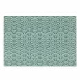 thumbnail image 1 of Teal Cutting Board, Traditional Japanese Chinese Seigaiha Pattern Abstract Scales Inspirations, Decorative Tempered Glass Cutting and Serving Board, Small Size, Jade Green White, by Ambesonne, 1 of 1