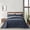Navy Blue, variant on HZ & HY Oversized King Bedspread, Ultrasonic Coverlet Bedding Set, Lightweight Thin Comforter, Reversible, 5 Piece, 100% Microfiber, Lagoon