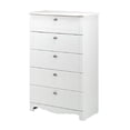 thumbnail image 6 of Nexera Dixie 5 Drawer Wood Chest in White, 6 of 6