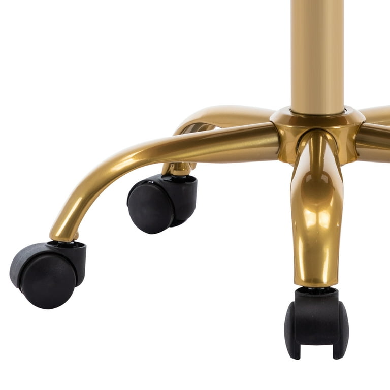 Gold rolling stool hot sale
