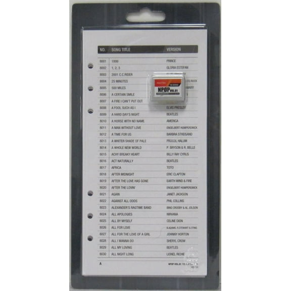 Magic Sing Pop 705 Song Chip - Collection of Pop Songs - Perfect Gift for Song Lover