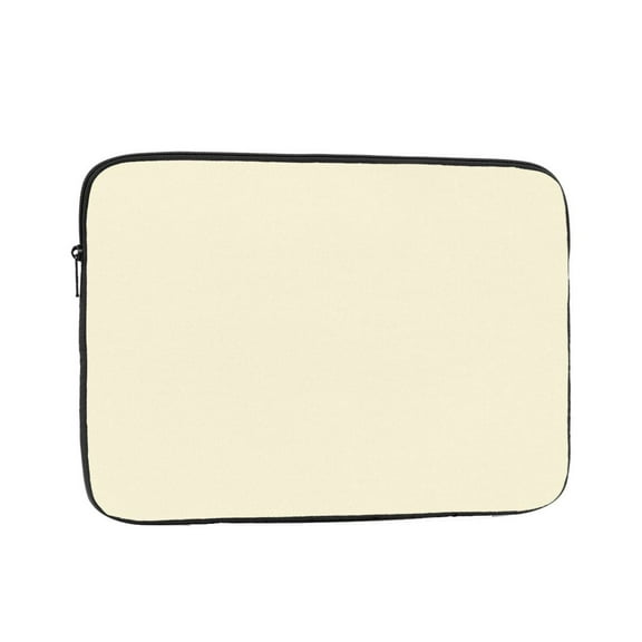 Laptop Sleeve Bag Compatible For iPad MacBook Air Pro Tablet Computer PC notebook Protective Fit in 10/12/13/14/15/16/17 inch Size Cornsilk WHITE