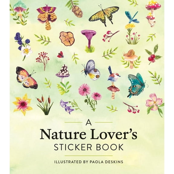 A Nature Lover's Sticker Book, (Hardcover)