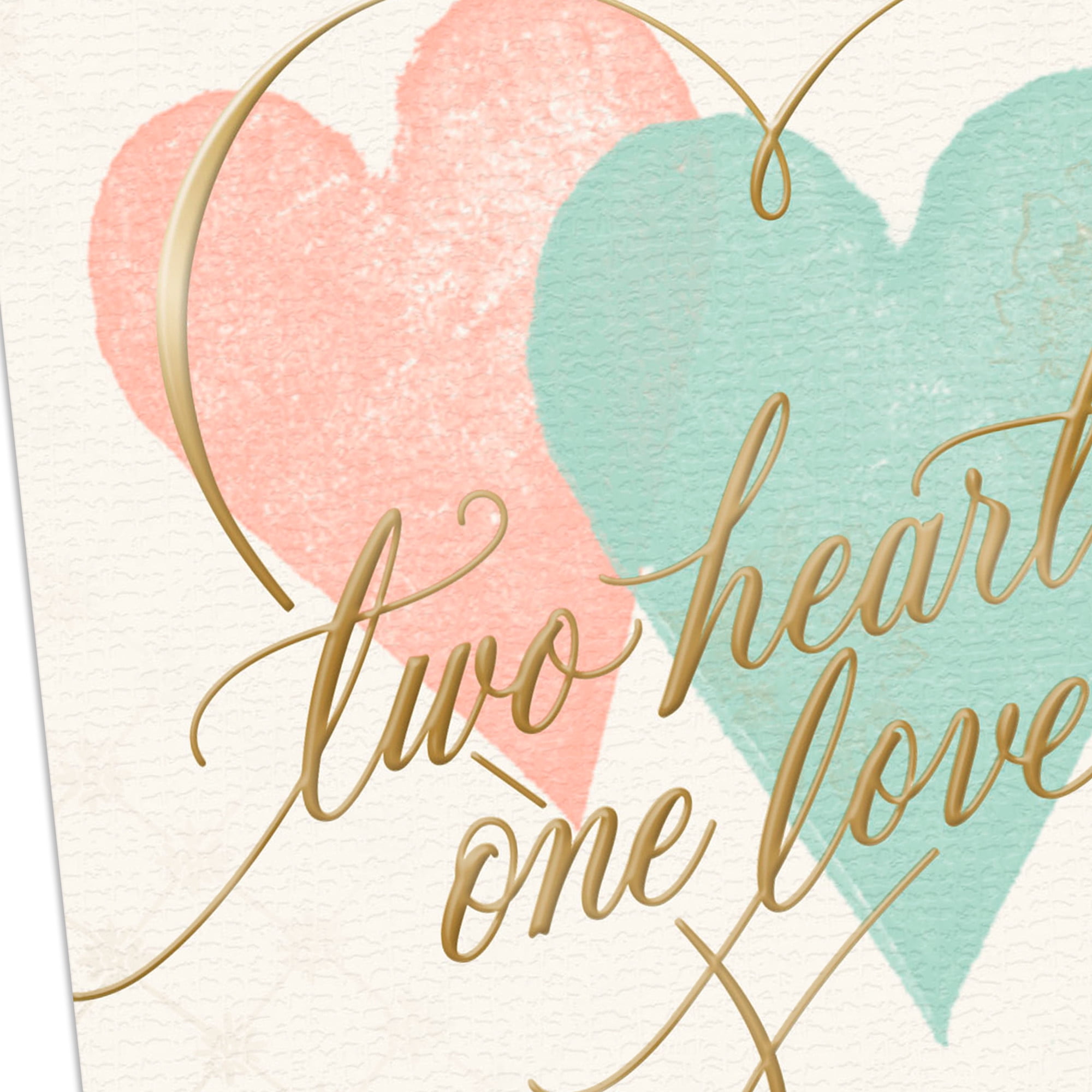 DaySpring Religious Wedding Card (Two Hearts, One Love)