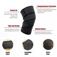 thumbnail image 6 of (2 Pack) 1 Pair Elastic Knee Brace Compression Bandage Straps Wraps Support for Legs Pain Relief Knee Pad Sleeve for Women Men Running Basketball Tennis Soccer Football, 6 of 10